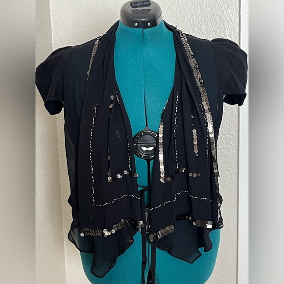 NWT Free People Washed Black Vest size XS - Picture 2 of 5
